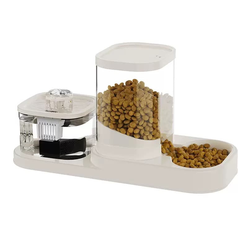 2 in 1 alimentador de mascota con filtro